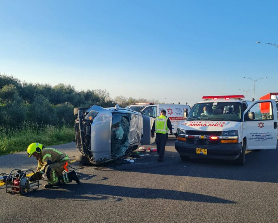 5 اصابات بحادث طرق على مفرق باقة جت